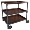 Antique Three-Tier Industrial Cart