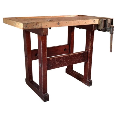 Antique Christiansen Workbench with Abernathy Vise