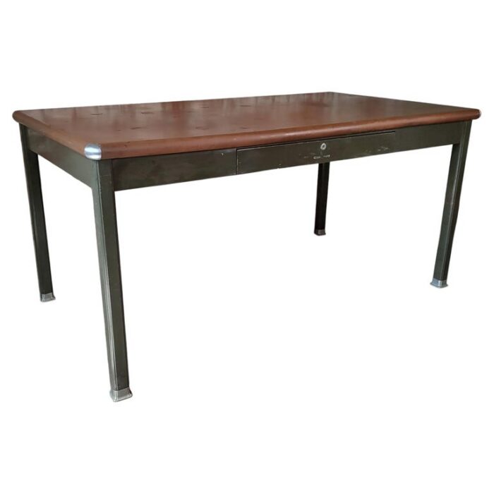 Vintage Shaw Walker Tanker Desk