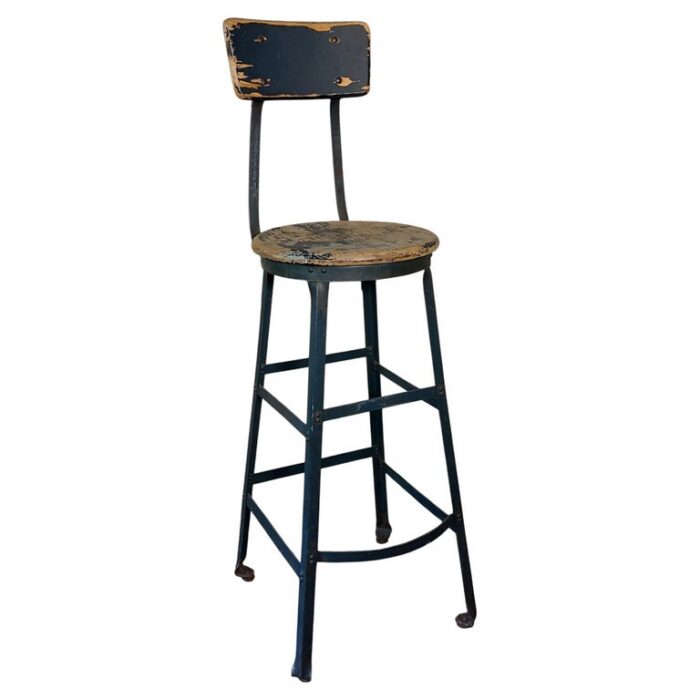 Antique Industrial Drafting / Bar Stool