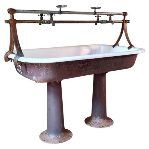 Antique Freestanding Factory Trough Sink